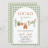 Locally Grown Baby Shower Invitation Einladung (Vorne/Hinten)