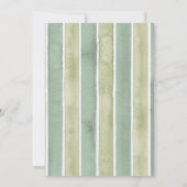 Locally Grown Baby Shower Olive Watercolor Rustic Einladung (Rückseite)