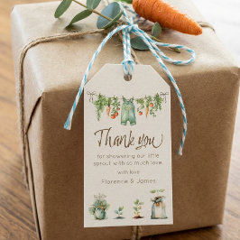 Locally Grown Baby Shower Party Geschenkanhänger