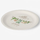 Locally Grown Baby Shower Party Pappteller (Schrägansicht)