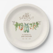 Locally Grown Baby Shower Party Pappteller (Vorderseite)