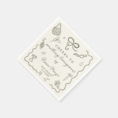 Locally Grown Baby Shower Rustic Farmer’s Market Serviette (Ecke)