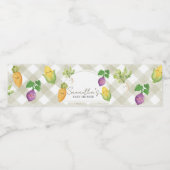 Locally Grown Baby Shower Wasserflaschenetikett (Einzelnes Label)