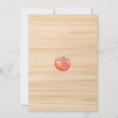 Locally Grown Baby Shower Watercolor Vegetables Einladung (Rückseite)