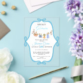 Locally grown boy baby shower Baby sprinkle Acryleinladungen (In Situ (Hochzeit))