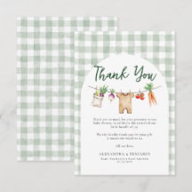 Locally Grown Clothes Line Farm Fresh Baby Shower