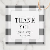 Locally Grown Farmers Market Baby Shower Geschenkanhänger (Rückseite)