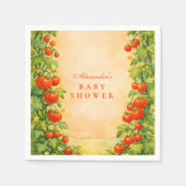 Locally Grown Garden Baby Shower Serviette (Vorderseite)