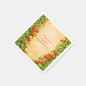 Locally Grown Garden Baby Shower Serviette (Ecke)