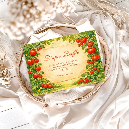 Locally Grown Garden Diapper Raffle Begleitkarte