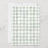 Locally Grown Hand Drawn Farm Veggies Baby Shower Einladung (Rückseite)