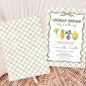 Locally Grown Little Sprout Baby Shower Einladung