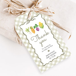Locally Grown Little Sprout Baby Shower Favor Tags Geschenkanhänger