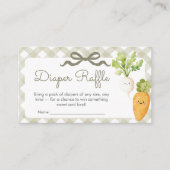 Locally Grown Little Sprout Shower Diaper Raffle Begleitkarte (Vorderseite)