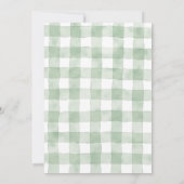 Locally Grown Market Stand Green Baby Shower Einladung (Rückseite)