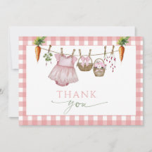 Locally Grown pink Market Babyparty Danke Schön