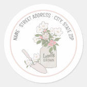 Locally Grown Return Address Sticker (Vorderseite)