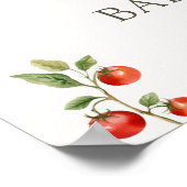 Locally Grown Rustic Boho Baby Shower Welcome Sign Poster (Ecke)