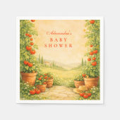 Locally Grown Tomato Baby Shower Serviette (Vorderseite)