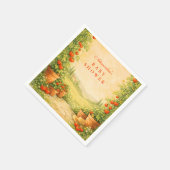 Locally Grown Tomato Baby Shower Serviette (Ecke)