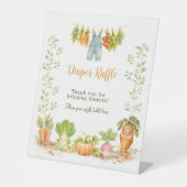 Locally Grown Veggie Clothesline Diaper Raffle Sockelschild (Vorderseite)