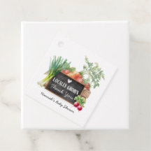 Locally Grown Watercolor Baby Shower Thank You 