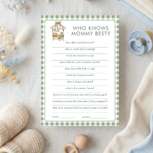Locally Grown Weiß Mama am besten Baby Shower Spie Einladung