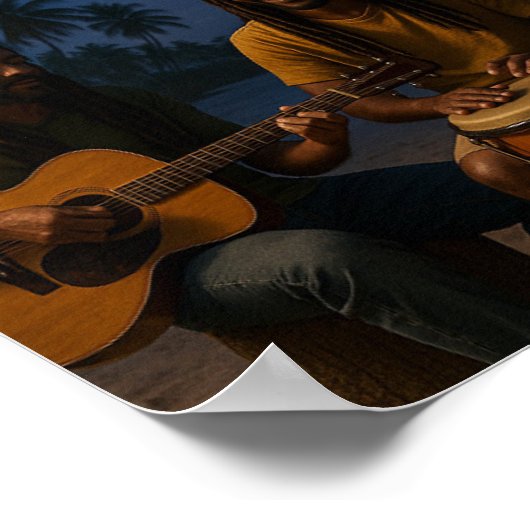 Locals Only Night Jam Poster (Ecke)