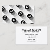 Location logo kinetic pattern  visitenkarte (Vorne/Hinten)