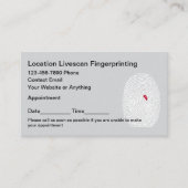 Location Mobile Fingerprinting Services Terminkarte (Vorderseite)