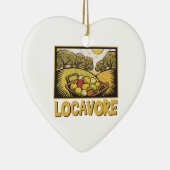 Locavore langsame Nahrung Keramik Ornament (Rechts)