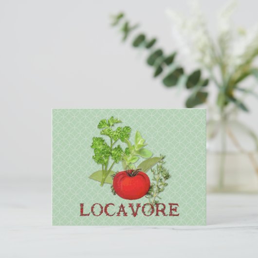 Locavore Postkarte (Stehend Vorderseite)