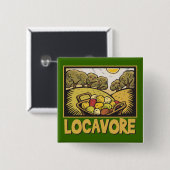 Locavore Slow Food Button (Vorne & Hinten)