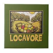 Locavore Slow Food Fliese (Vorderseite)