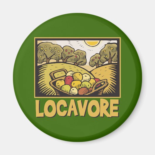 Locavore Slow Food Magnet (Vorne)