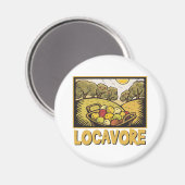 Locavore Slow Food Magnet (Vorderseite/Rückseite)
