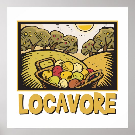 Locavore Slow Food Poster (Vorne)