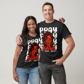 Loc'd Black Woman Pray On It Throught It Over It C T-Shirt (Unisex)