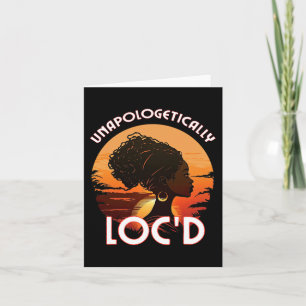 Loc'd Black Women Queen Sisterlocks Melanin Karte