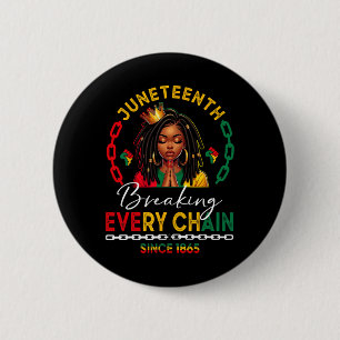 Loc'd Haare Schwarze Frauen brechen jede Kette Jun Button