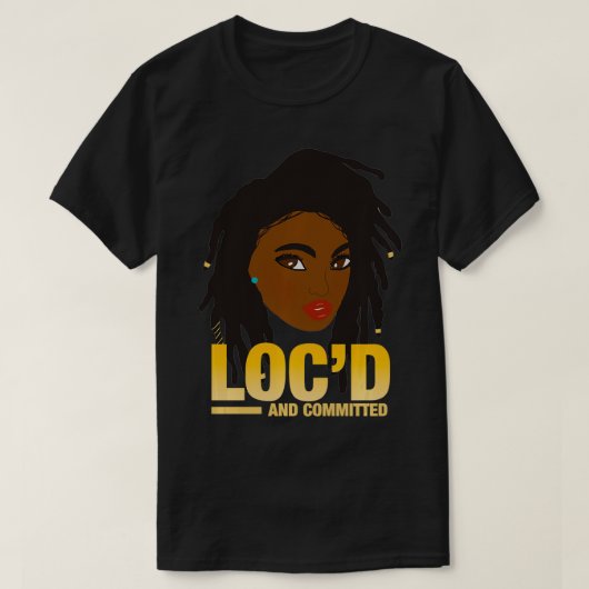 Loc'd und engagierte Orte T-Shirt (Design vorne)