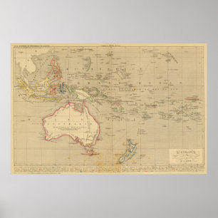 L'Oceanie en 1841 Poster