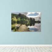 Loch Ard Jetty Leinwanddruck (Insitu (Holzboden))