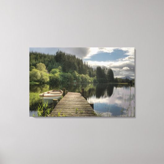 Loch Ard Jetty Leinwanddruck (Vorderseite)