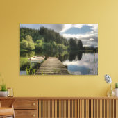 Loch Ard Jetty Leinwanddruck (Insitu (Wohnzimmer))