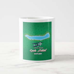Loch-Arklet-Karte Schottland Vintage-Karte Jumbo-Tasse