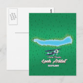 Loch Arklet Map Schottland Vintage Karte (Vorne/Hinten)