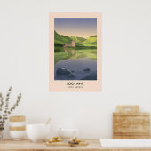 Loch Awe Argyll und Bute Reiseplakat Poster (Küche)