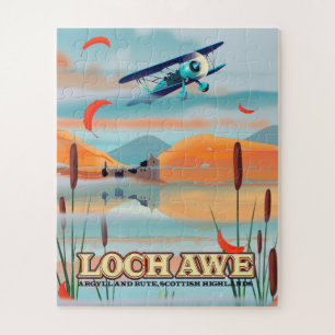 Loch Awe Schottland Reiseplakat Puzzle