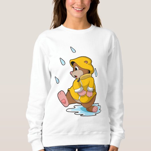 Loch bei Regen mit Regentropfen Sweatshirt (Vorderseite)